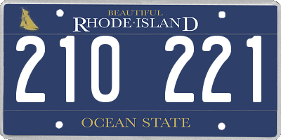 RI license plate 210221