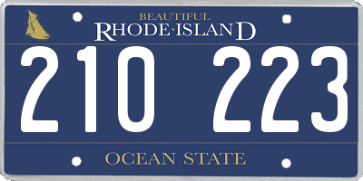 RI license plate 210223