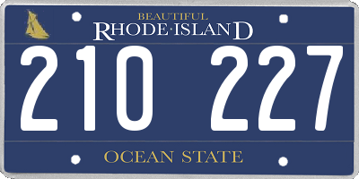 RI license plate 210227