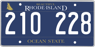 RI license plate 210228