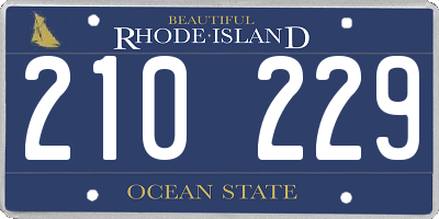 RI license plate 210229