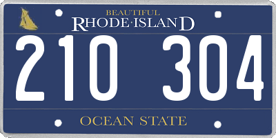 RI license plate 210304