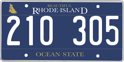 RI license plate 210305
