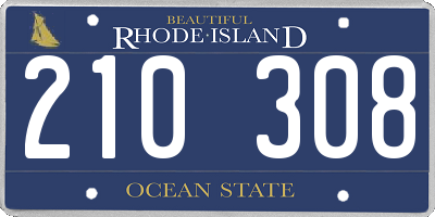 RI license plate 210308