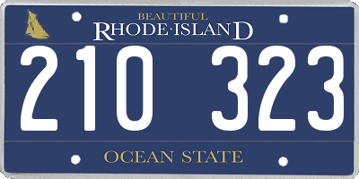 RI license plate 210323