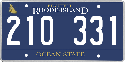 RI license plate 210331
