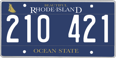 RI license plate 210421