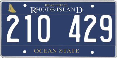 RI license plate 210429