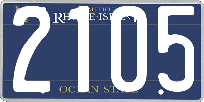 RI license plate 2105