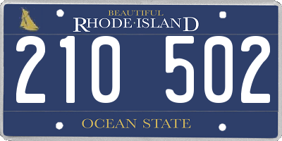 RI license plate 210502