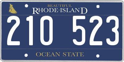 RI license plate 210523