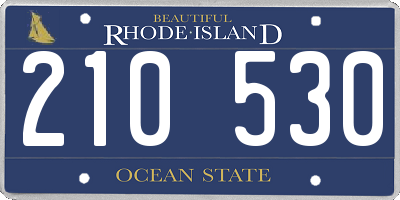 RI license plate 210530
