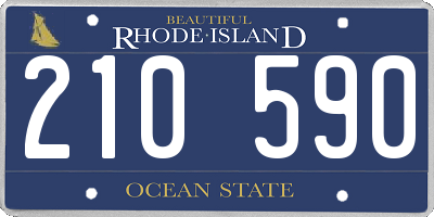 RI license plate 210590