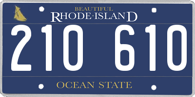 RI license plate 210610