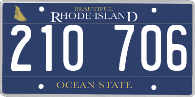RI license plate 210706