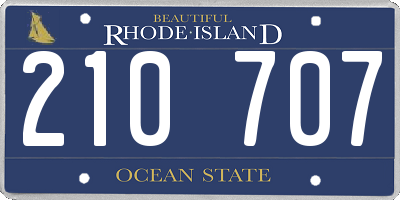 RI license plate 210707