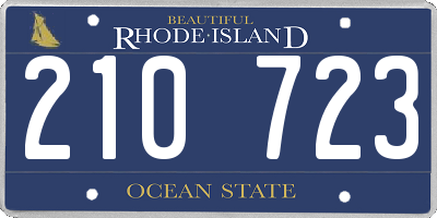 RI license plate 210723