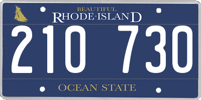 RI license plate 210730