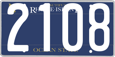 RI license plate 2108