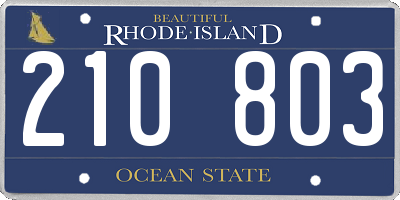 RI license plate 210803
