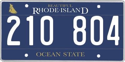 RI license plate 210804