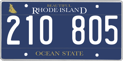 RI license plate 210805