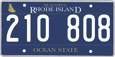 RI license plate 210808
