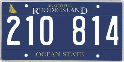 RI license plate 210814