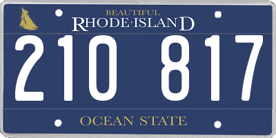 RI license plate 210817
