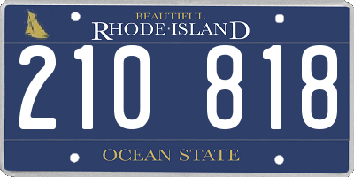 RI license plate 210818