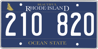 RI license plate 210820