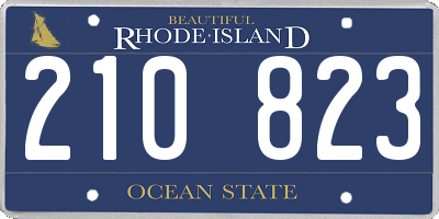 RI license plate 210823