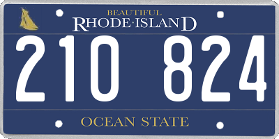 RI license plate 210824