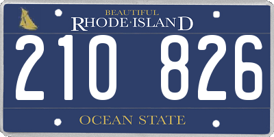RI license plate 210826
