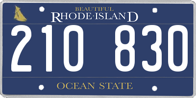 RI license plate 210830