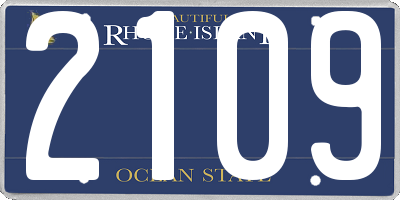 RI license plate 2109
