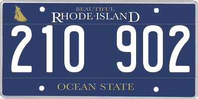 RI license plate 210902