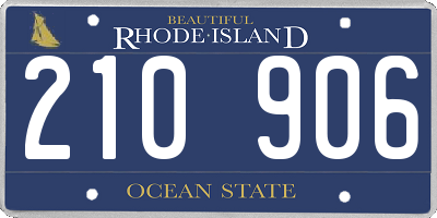 RI license plate 210906