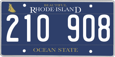 RI license plate 210908
