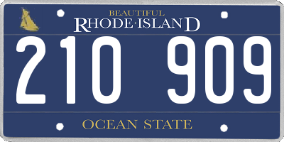 RI license plate 210909