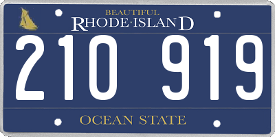 RI license plate 210919