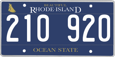 RI license plate 210920