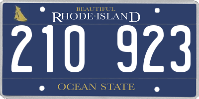 RI license plate 210923