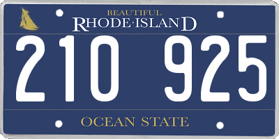 RI license plate 210925