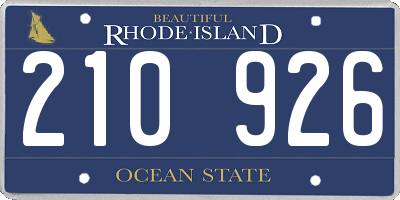 RI license plate 210926