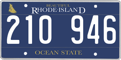 RI license plate 210946