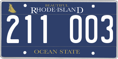 RI license plate 211003