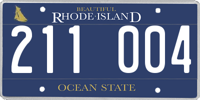 RI license plate 211004