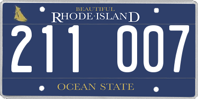 RI license plate 211007