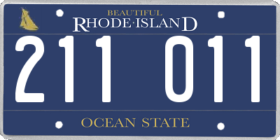 RI license plate 211011